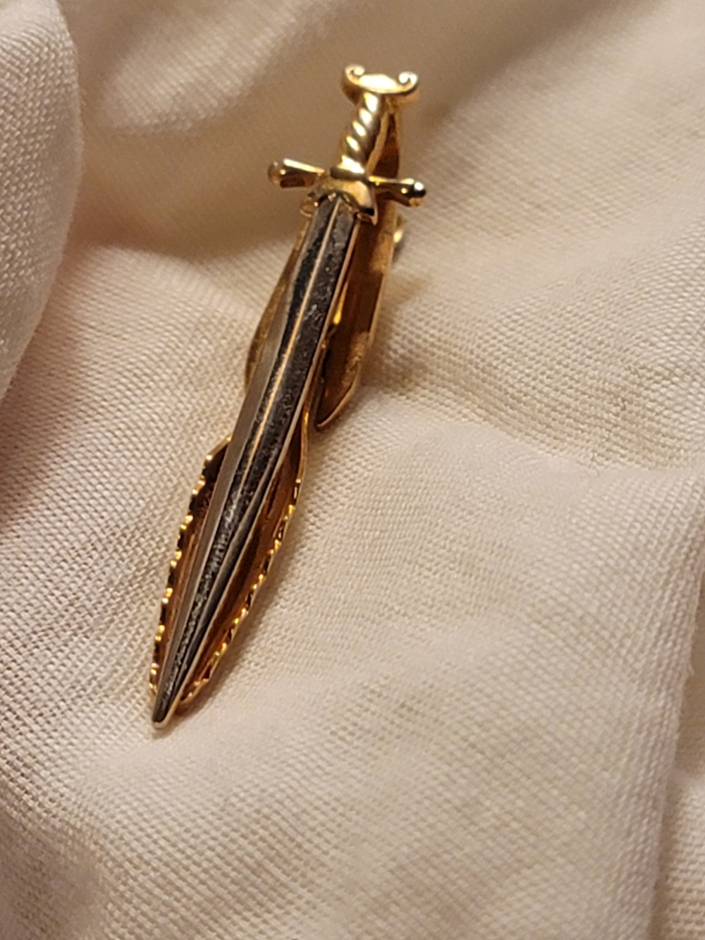 Vtg Hickock USA Sword Tie Clip
